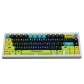 Cyberpunk Yellow 104+26 PBT Dye-subbed Doubleshot Backlit Keycaps Set for Mechanical Gaming Keyboard